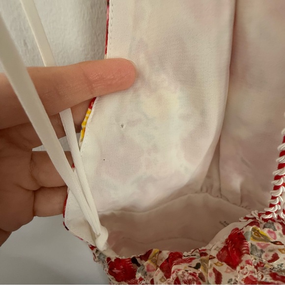 Alice + Olivia 10 Karolina Maxi Dress Braided Strap Tiered Ruffle Ikat Print - Picture 8 of 16